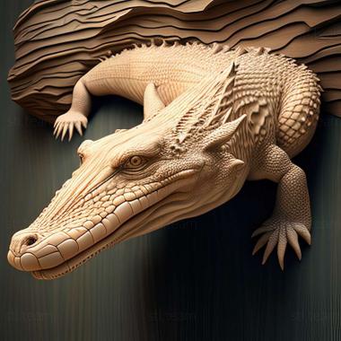 3D model Crocodylus halli (STL)